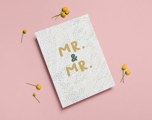Mr & Mr Same Sex Wedding Card