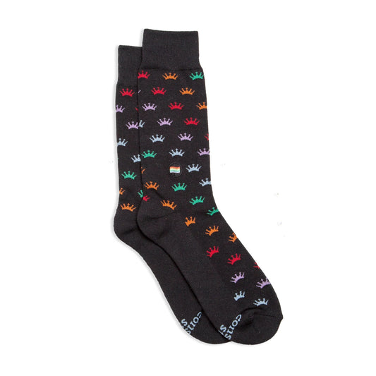 Calcetines de la corona de la comunidad LGBTQ