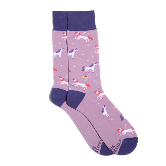 Calcetines de unicornio de la comunidad LGBTQ
