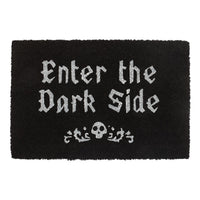 Gothic Black Enter The Dark Side Doormat