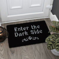 Gothic Black Enter The Dark Side Doormat