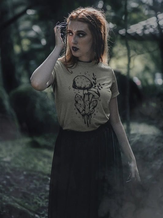 Mushrooms And Crystals Top