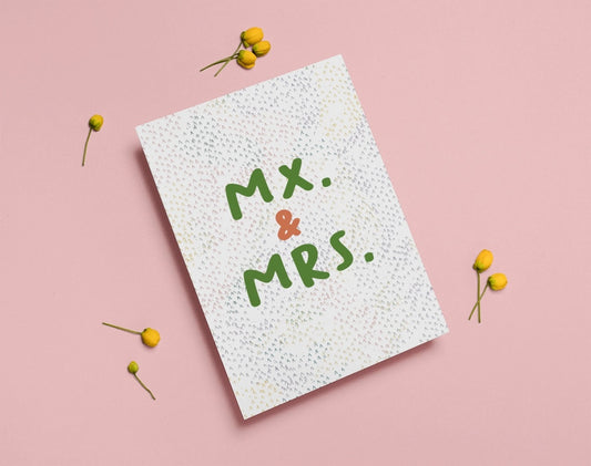 Mx & Mrs Wedding Card