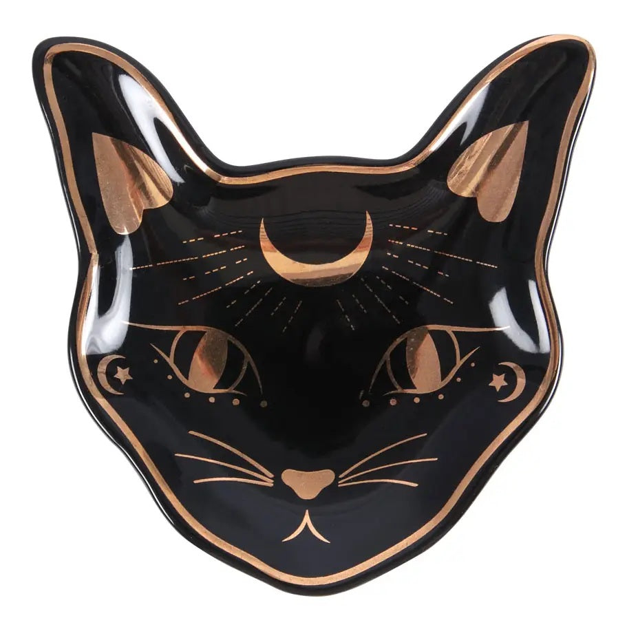 Mystic Mog Cat Face Trinket Dish