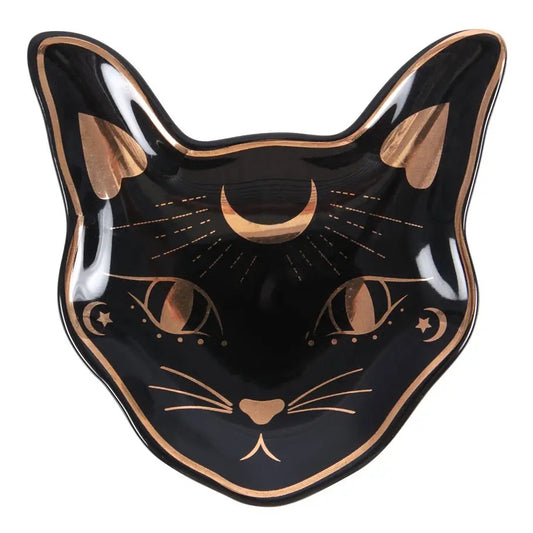 Mystic Mog Cat Face Trinket Dish