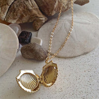 Amatheia Sea Shell Locket Necklace