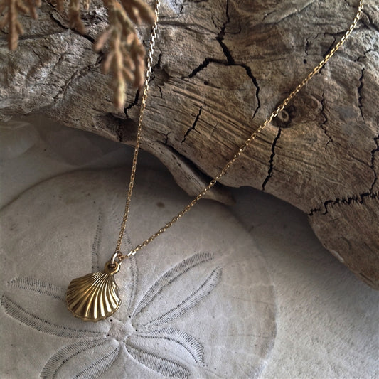 She Sells Sea Shells Gold Filled Charm