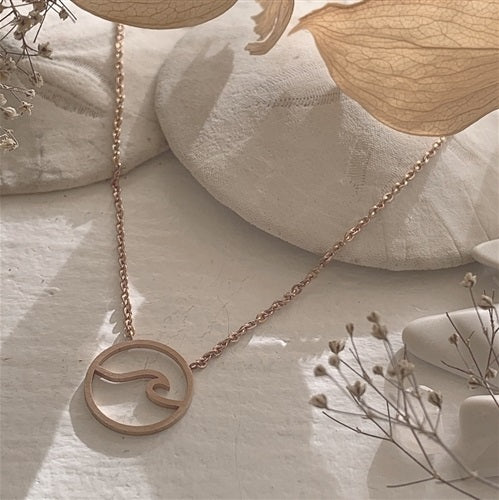 Pendentif Baja Wave en or rose