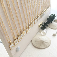 Carrie Initial Charm Necklace P