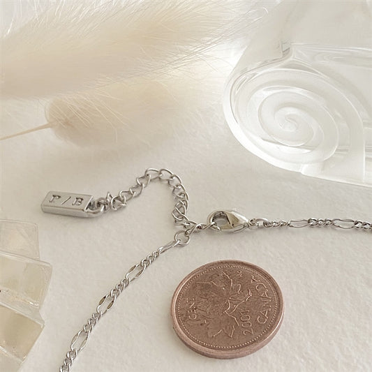 Chaîne à motifs à maillons plats Figaro