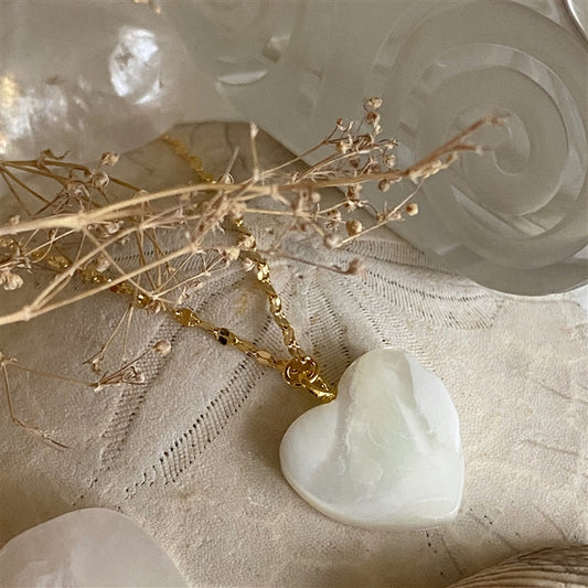 Akoya Mother Of Pearl Heart Charm