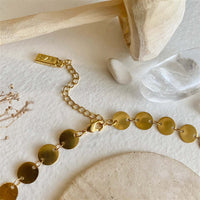 Anasta Gold Coin Style Choker