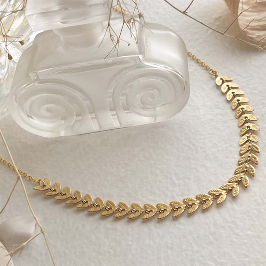Laurel Leaf Chain Necklace