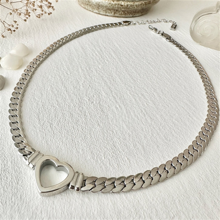 Bellatrix Cuban Necklace With Heart