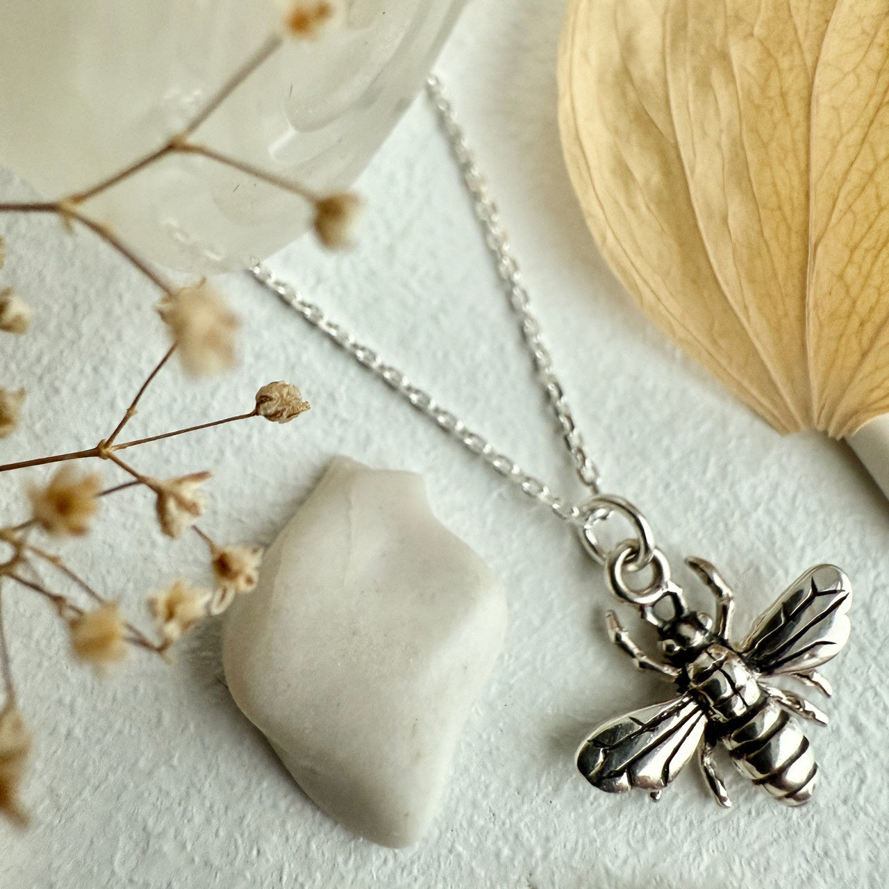 "Aristaeus" Honey Bee Necklaces in Sterling Silver
