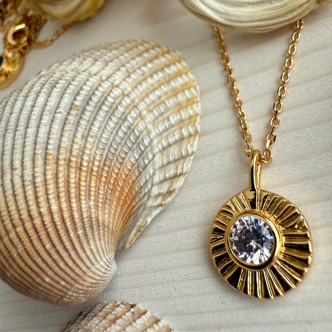 October / Tourmaline Damara Birthstone Charm Necklace