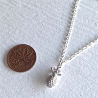Aloha Tiny Pineapple Silver Pendant