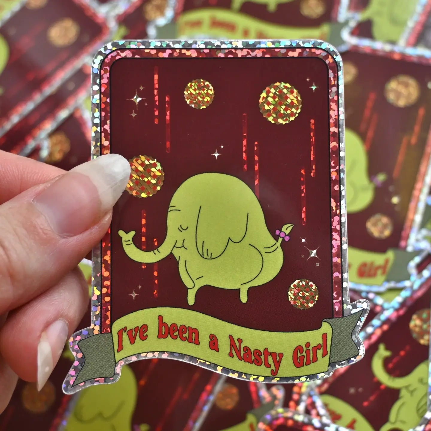 Nasty Girl Holographic Sticker