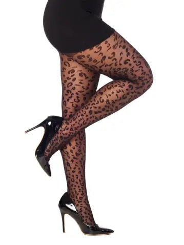 SHEER LEOPARD TIGHTS
