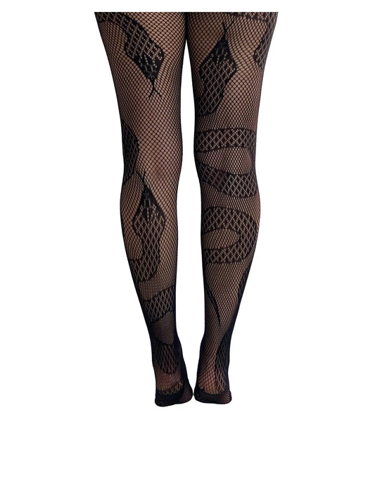 Snake Net Tights Plus Size