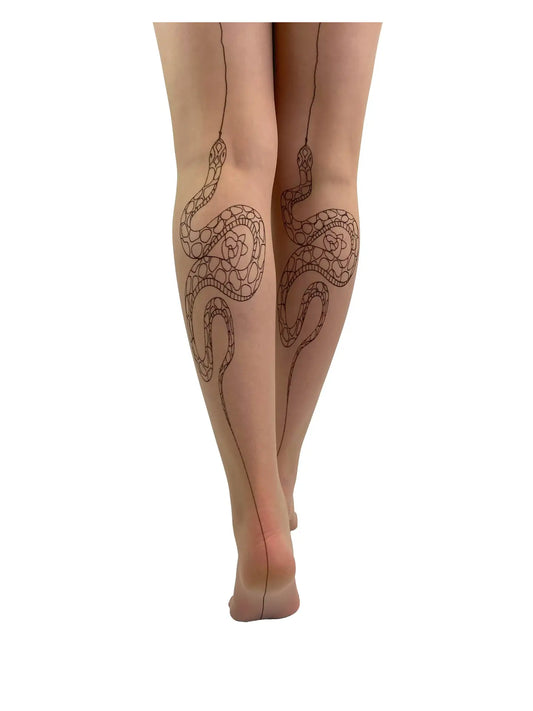 Snake Back Seam Tights