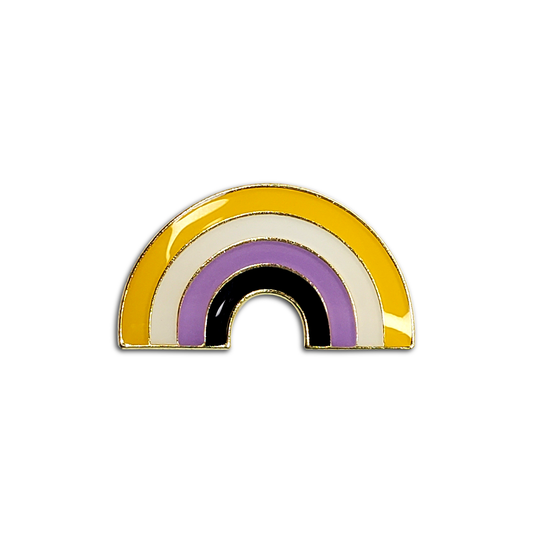 Nonbinary Rainbow Pin