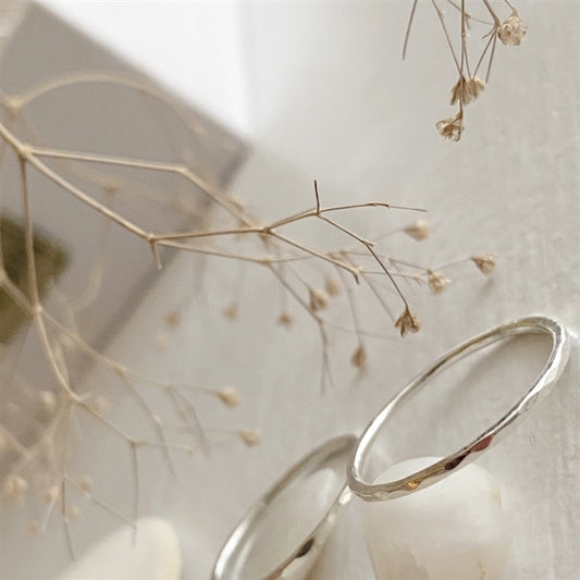 Notches Ring Sterling Silver Size 6