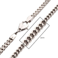 Steel Franco Chain Necklace 2