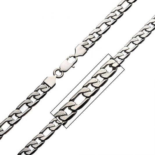Speckled Figaro Chain 7mm 22"