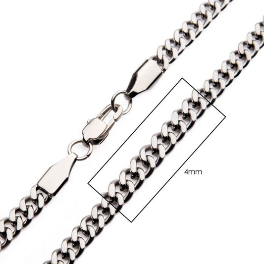 Stainless Steel Diamond Cut Curb Chain
