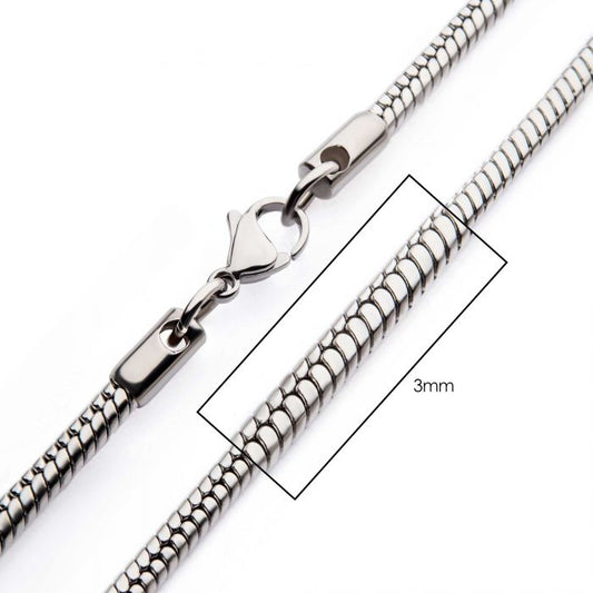 Steel Rattail Chain 3mmx22In