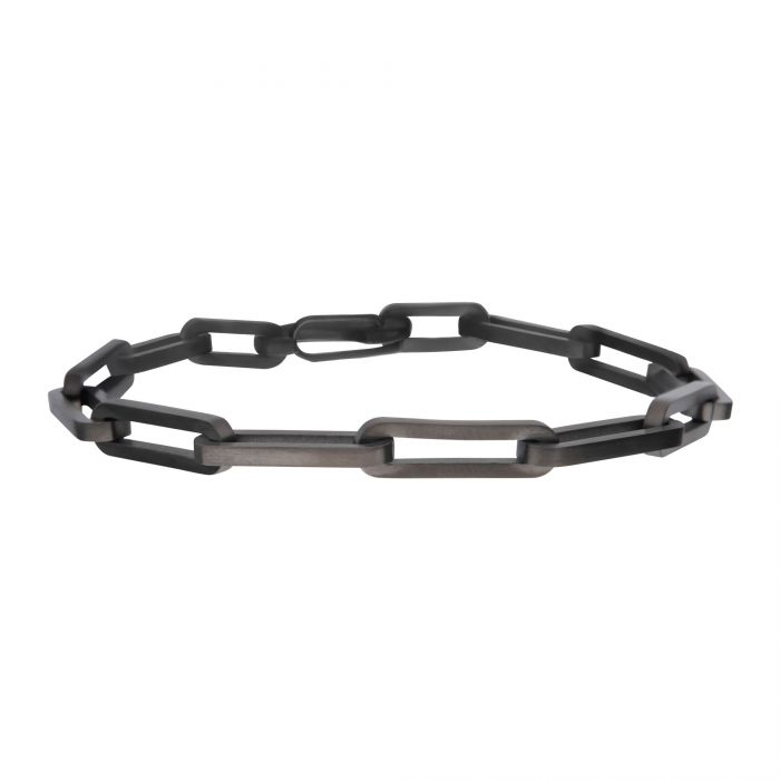 Gunmetal IP Steel Paperclip Link Chain