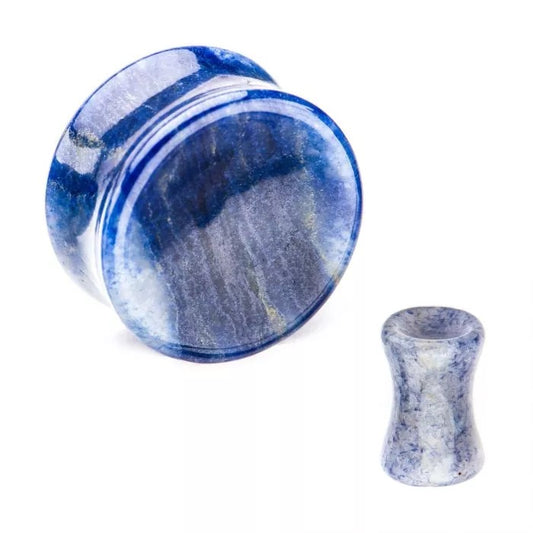 Blue Adventurine Double Flare 8G-2G