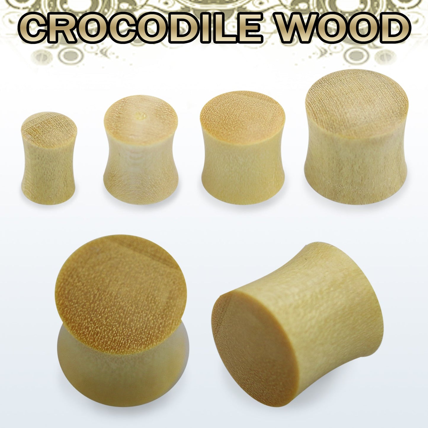 Crocodile Wood Double Flare