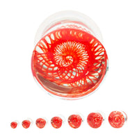 Woven Spiral Single Flare Glass 2g