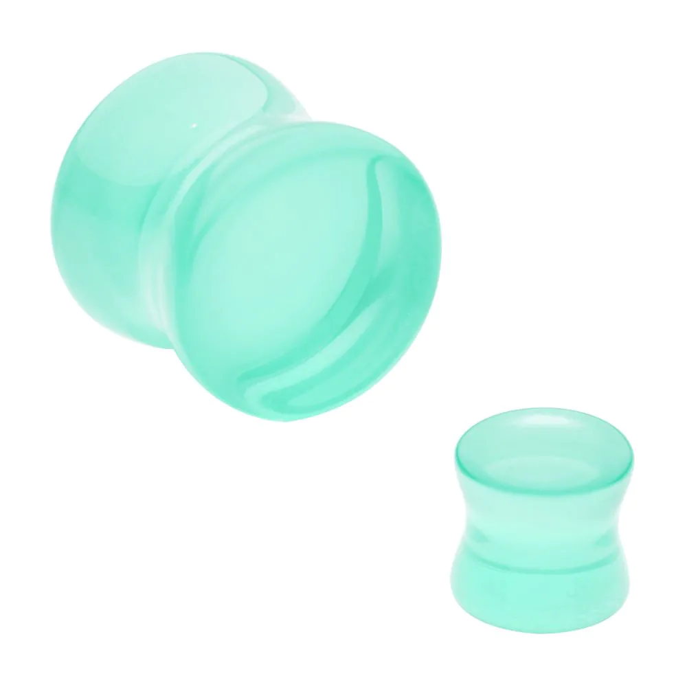 Green Opalite Double Flare Plug