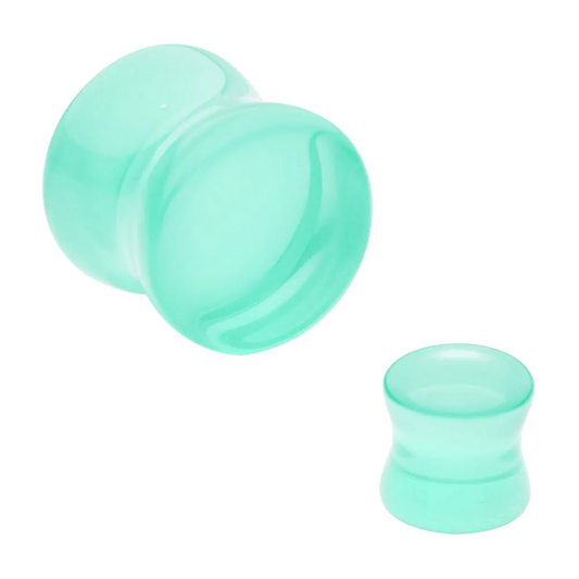 Green Opalite Double Flare Plug