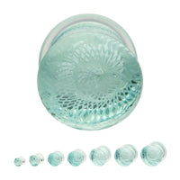 Woven Spiral Single Flare Glass 0g - 7/8