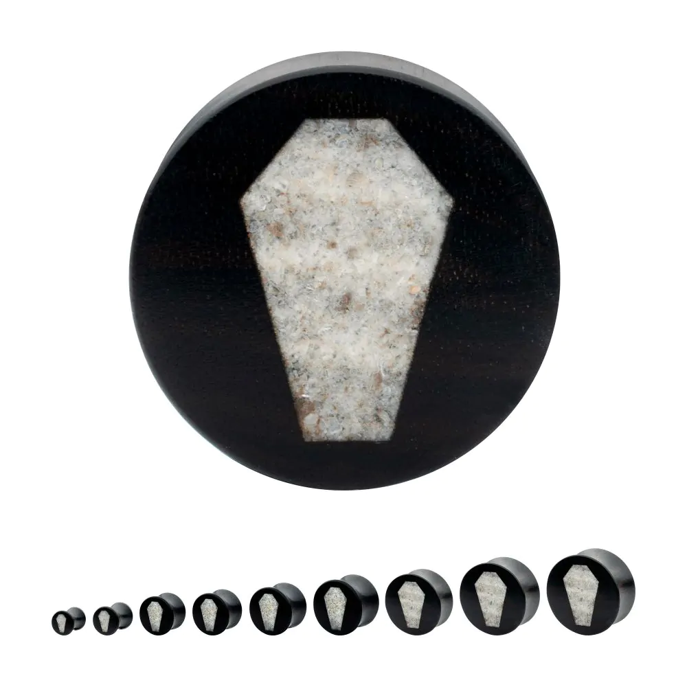 Quartz Inlay Coffin Quartz Inlay Black Wood 1