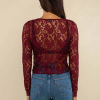 Mae Deadstock Lace Cardigan - Plus Size