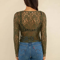 Mae Deadstock Lace Cardigan - Plus Size