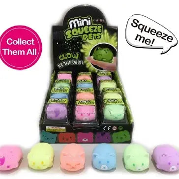 MINI SQUEEZE PETS GLOW IN DARK