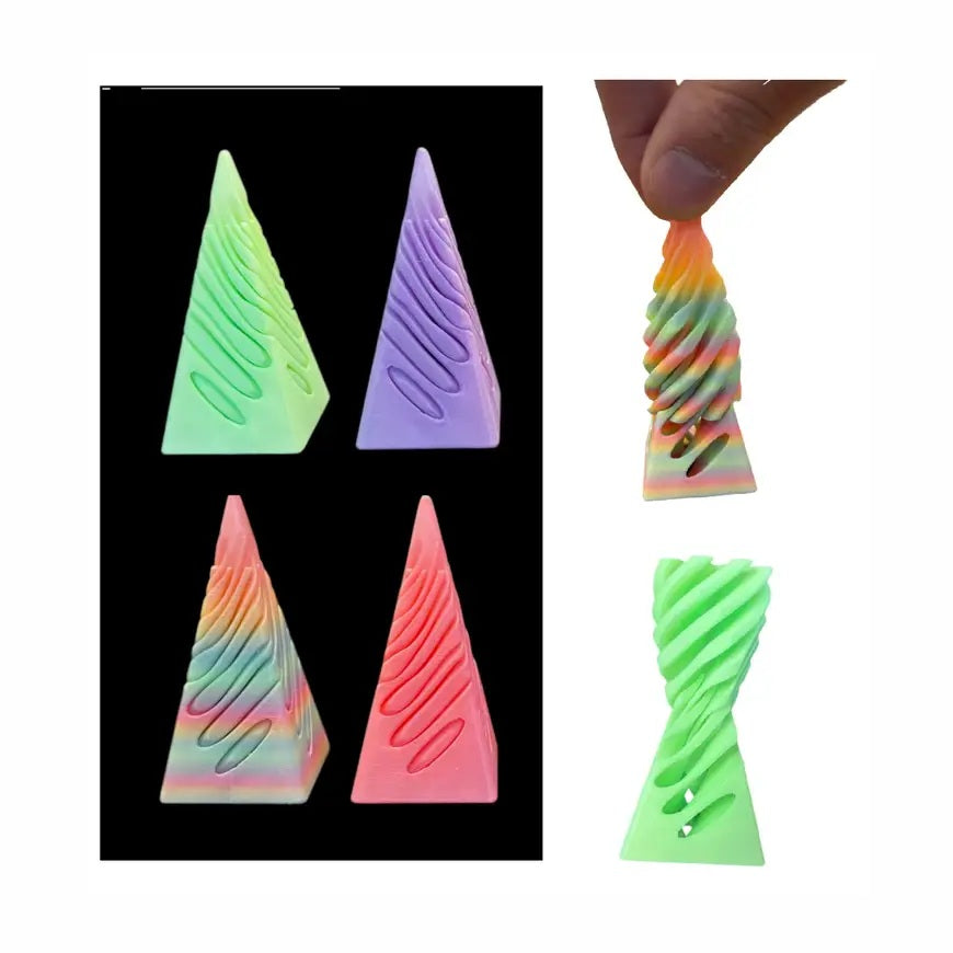Glow In The Dark Pyramid Cone Fidgets
