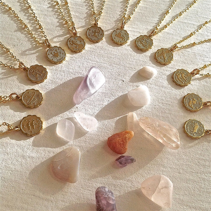 Collier à breloques du zodiaque Taureau