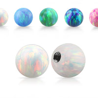 14 Gauge Opal bead internally thread