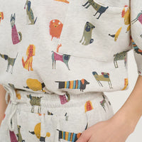 Colorful Cartoon Dogs Relaxed Fit Shorts