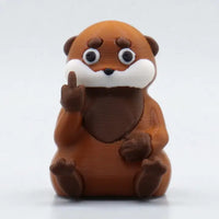 Otter Middle Finger Figurine