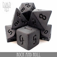 Rock And Roll 7 Dice Set