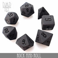 Rock And Roll 7 Dice Set