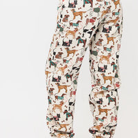 Holiday Dogs Print Sweatpants